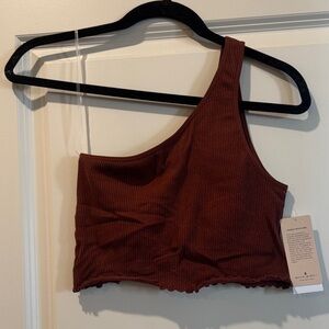 Spiritual Gangster Luna One-Shoulder Crop Sports Bra